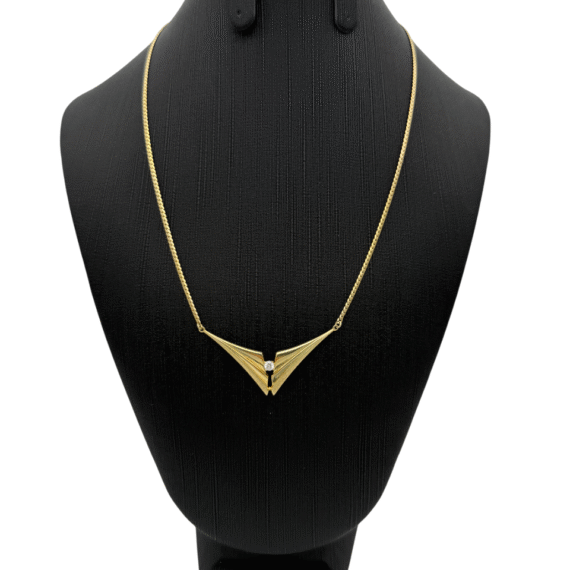 Prachtige 14 karaat geelgouden collier 40 cm