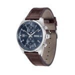 Hugo Boss Herenhorloge Skytraveller Leer HB1514194