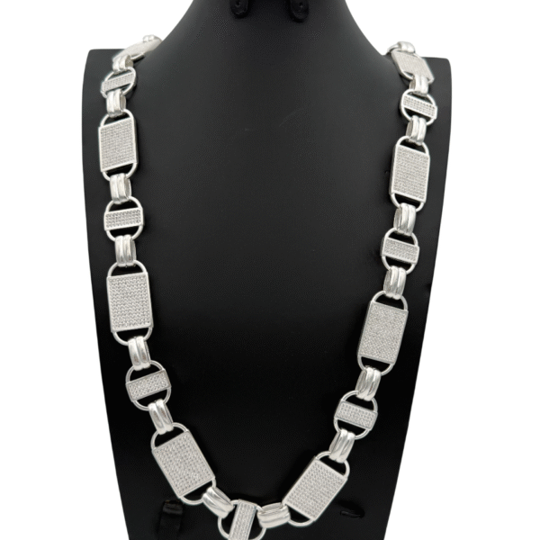 Massieve 925 Zilveren Magnum Schakelketting 70 cm - 2 cm breed