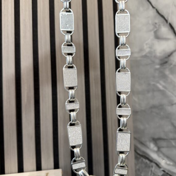 Massieve 925 Zilveren Magnum Schakelketting 70 cm - 2 cm breed