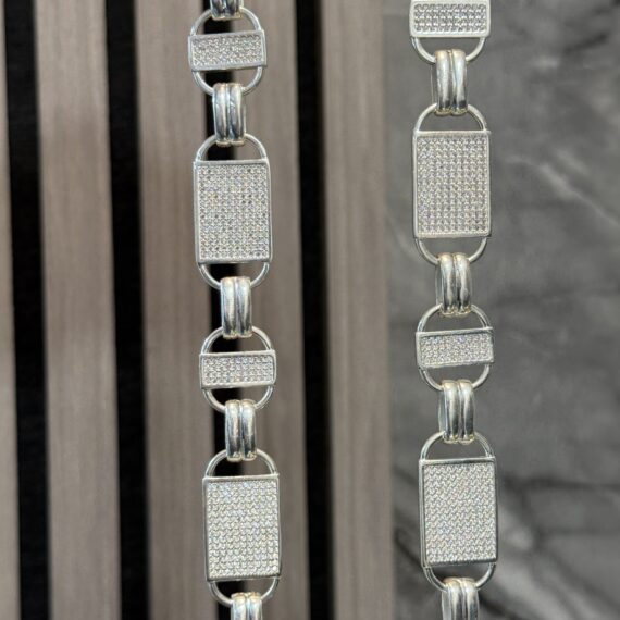 Massieve 925 Zilveren Magnum Schakelketting 70 cm - 2 cm breed