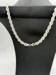 Massieve 925 Zilveren Rope Schakelketting 70 cm