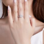 925 zilver ring met VVS moissanite stenen