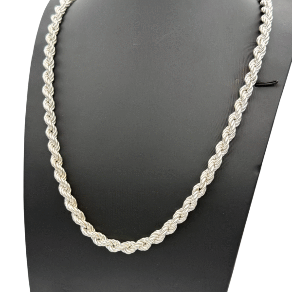 Massieve 925 Zilveren Rope Schakelketting 70 cm