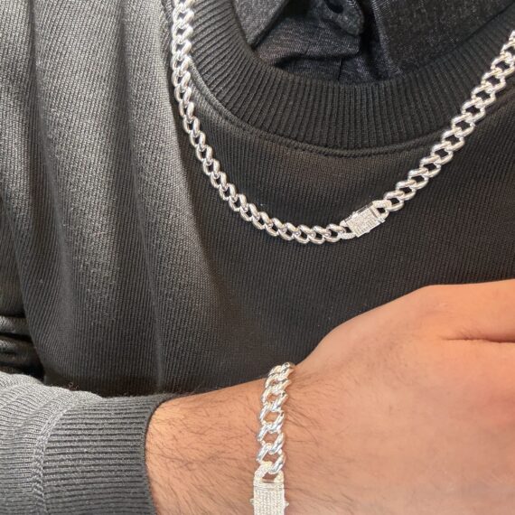 925 Zilveren Cuban Link Ketting 65 cm + Armband 20 cm Set | Miami Cuban Schakel