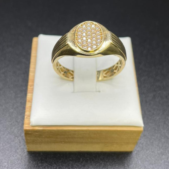 14 Karaat Gouden Heren Ring Maat 24