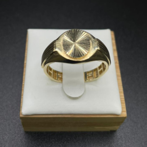 14 karaat gouden heren ring maat 22.5