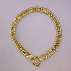 14 karaat cuban armband 19 cm