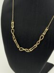 Prachtige 14 karaat gouden dames ketting 45 cm verstelbaar