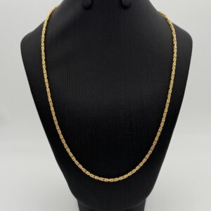 14 karaat gouden koningsketting massief 50 cm unisex