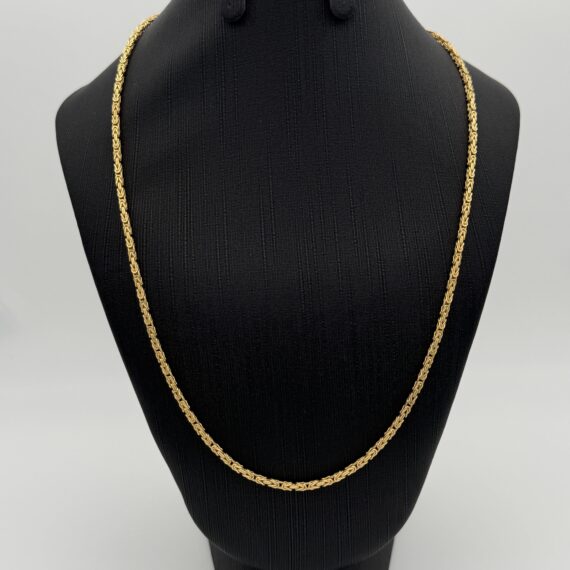14 karaat gouden koningsketting massief 50 cm unisex