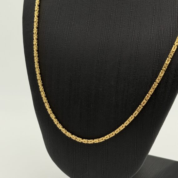 14 karaat gouden koningsketting massief 50 cm unisex