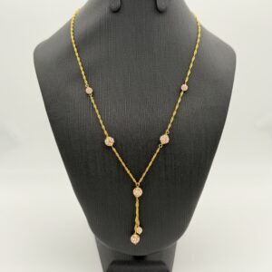 Prachtige 14 karaat gouden Surinamese ketting 43 cm