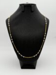 14 karaat gouden ketting met zirkonia 52 cm