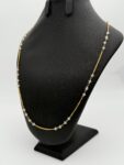 14 karaat gouden ketting met zirkonia 52 cm