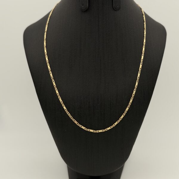 14 karaat geelgouden ketting 45 cm voor dames