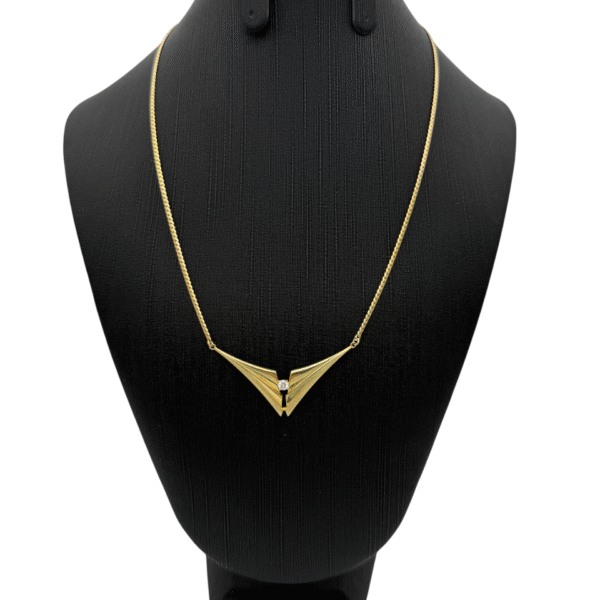 Prachtige 14 karaat geelgouden collier 40 cm