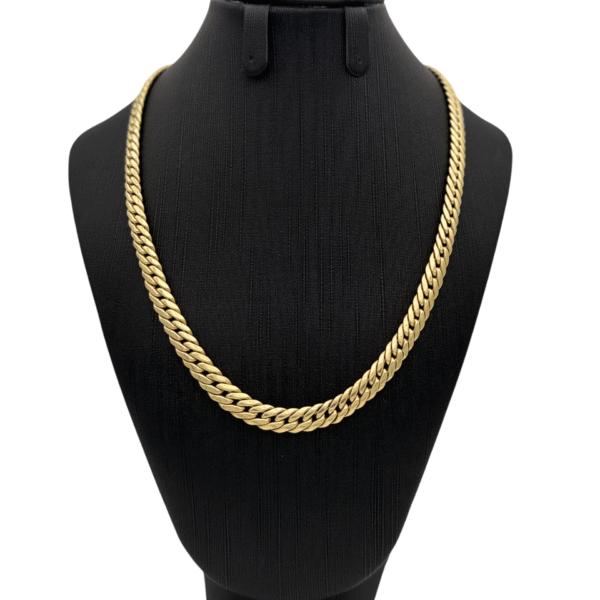 14 karaat goud Ketting cubanschakel 45 cm